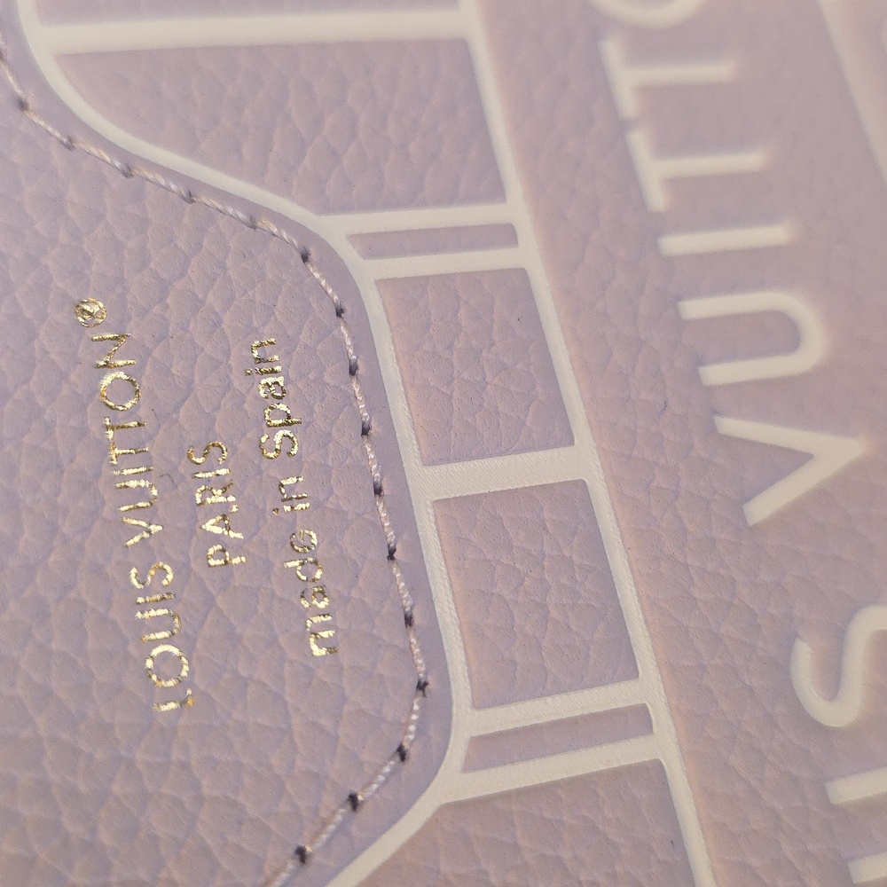 BNEW UNUSED Louis Vuitton NEVERFULL BANDOULIERE INSIDE OUT BB MISTY LILAC POUCH - Picture 7 of 9